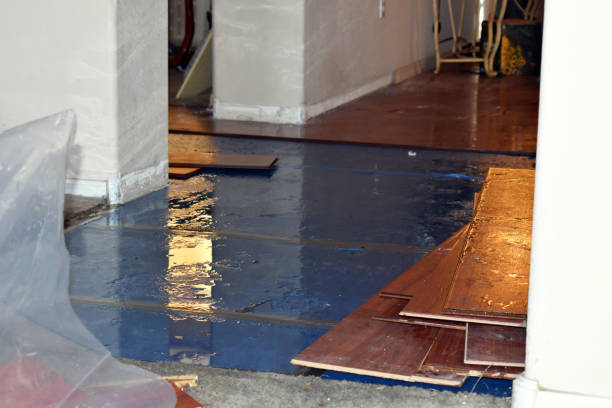 Professional Flood Damage Restoration technician working in Wakefield, VA